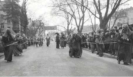 Narrentag in Freiburg, 1955